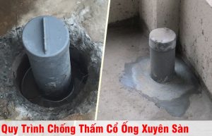 chống thấm cổ ống xuyên sàn bê tông