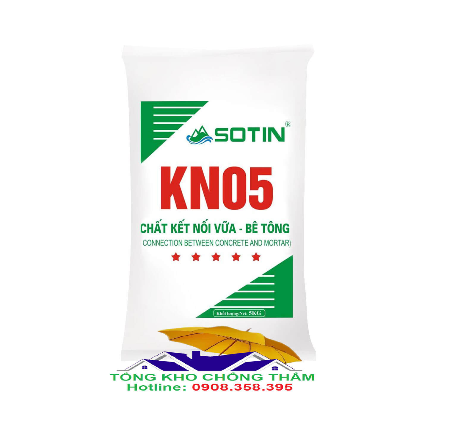 KN05 Sotin- chất kết nối bê tông và vữa