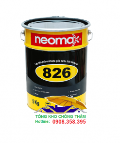 Neomax 826 - Sơn chống thấm hồ cá koi, bể tiểu cảnh màu đen 5kg