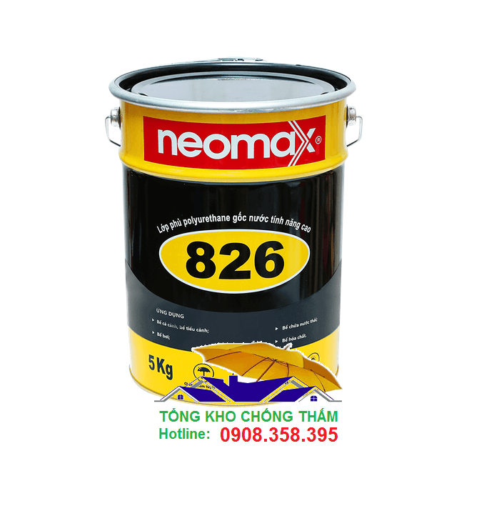 Neomax 826 - dành cho hồ cá koi, bể tiểu cảnh màu đen 5kg