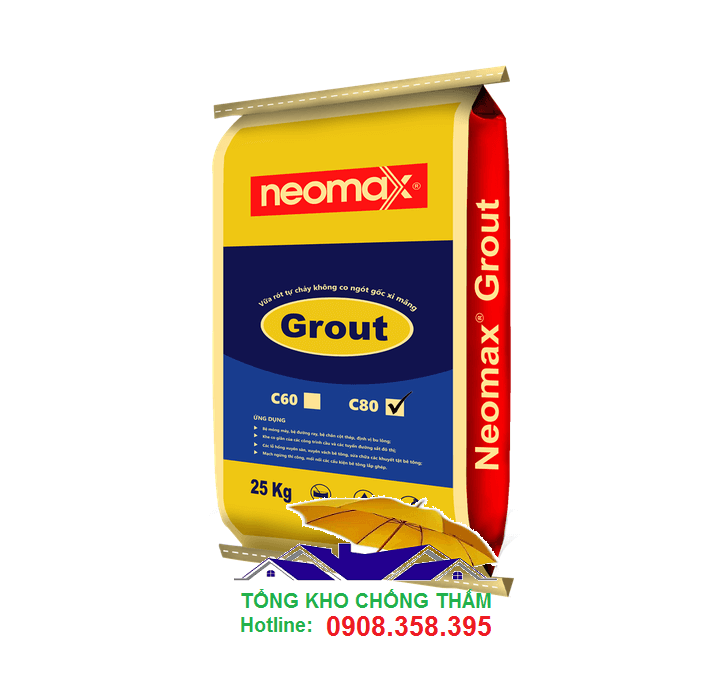 Neomax Grout C80 - Vữa rót không co ngót gốc xi măng