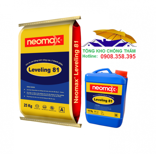 Neomax Leveling 81 - vữa tự san phẳng 29.5kg/bộ