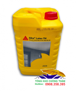 Sika latex TH 25 lít - phụ gia chống thấm trộn vữa xi măng