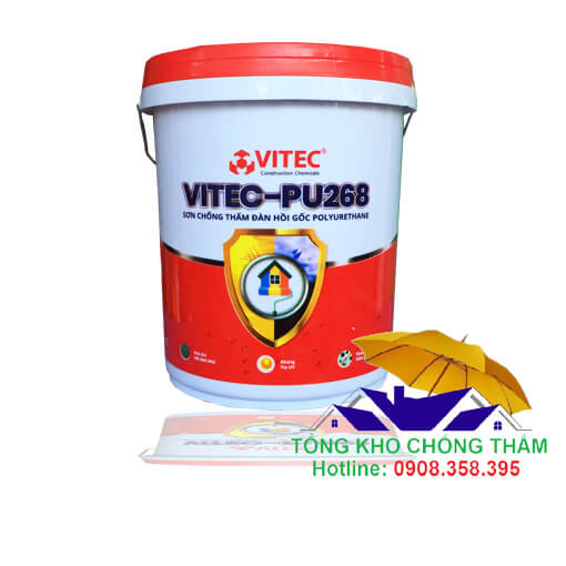Vitec PU 268 sơn chống thấm chống nứt Polyurethane 1k