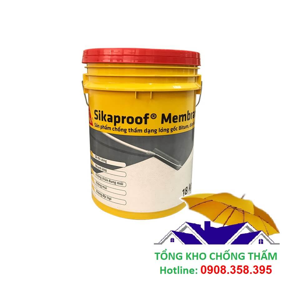Sikaproof Membrane là loại sản phẩm gốc nước thông dụng và có uy tín trên thi trường.