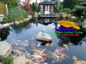 Sơn chống thấm hồ cá koi màu đen Flintkote No3 Thái Lan gốc bitum nhựa đường