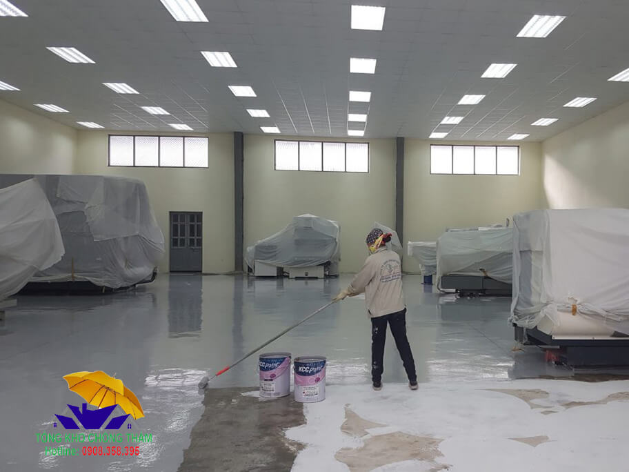 Địa chỉ bán sơn sàn nền nhà xưởng epoxy KCC chính hãng tại Hà Nội
