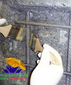 Hình ảnh minh họa khi dùng vữa sửa chữa bê tông gốc polymer