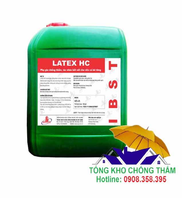 Latex HC - Phụ gia chống thấm polyme trộn vữa xi măng