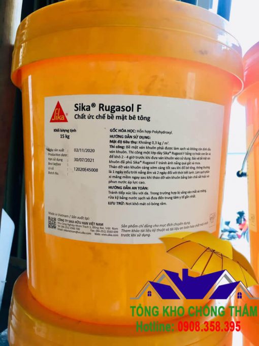 Sika Rugasol F - Chất ức chế bề mặt bê tông