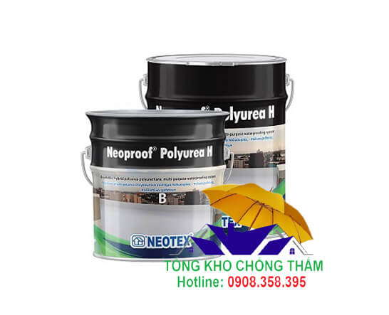 Neotex Neoproof Polyurea H (xám) - Sơn chống thấm polyurea – polyurethane đàn hồi