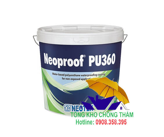 Neotex Neoproof PU 360 - Chất chống thấm polyurethane gốc nước đàn hồi cao