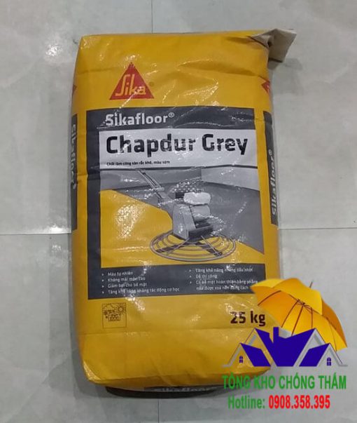 Sikafloor Chapdur Grey - Bột tăng cứng bề mặt sàn bê tông màu xám