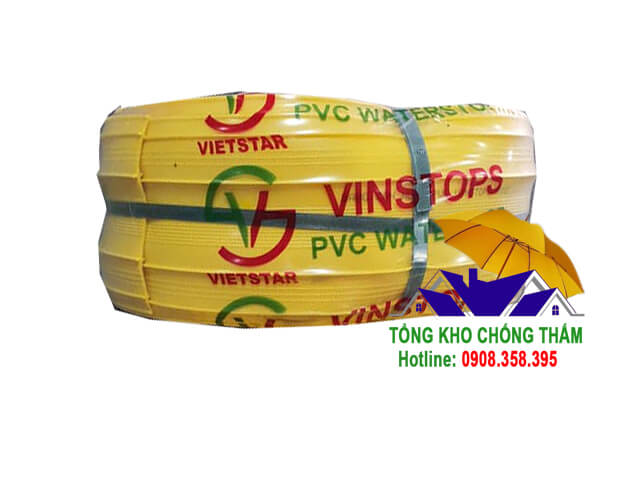 Băng cản nước PVC Vinstops V200 chống thấm đặt giữa các kết cấu bê tông