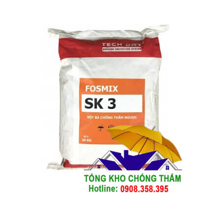 Fosmix SK 3 Bột bả chống thấm ngược chính hãng