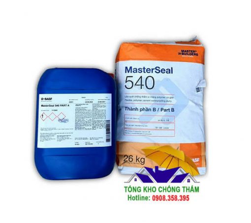 Masterseal 540 Chống thấm gốc xi măng 2 thành phần polymer