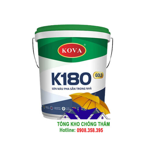 Kova K180 - Gold Sơn màu pha sẵn trong nhà