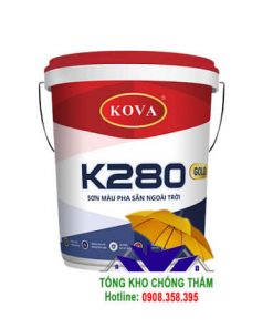 Kova K280 - Gold Sơn màu pha sẵn ngoài trời màu đậm