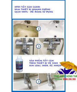 Lợi ích khi thi công chất tẩy canxi HT01