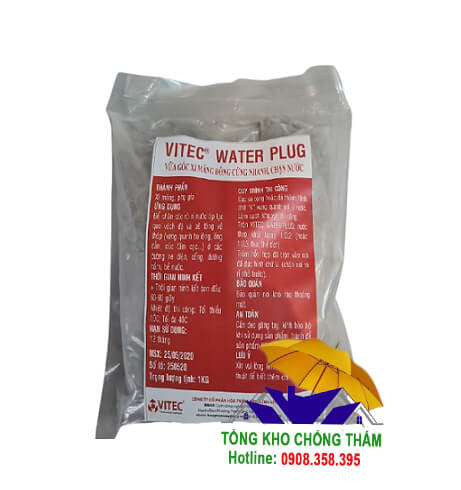 Vitec water plug - Vữa đóng rắn nhanh chặn nước rò rỉ