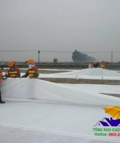 Nối may vải địa