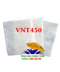 Vải địa kỹ thuật VNT450 màu trắng được sản xuất tại Việt Nam