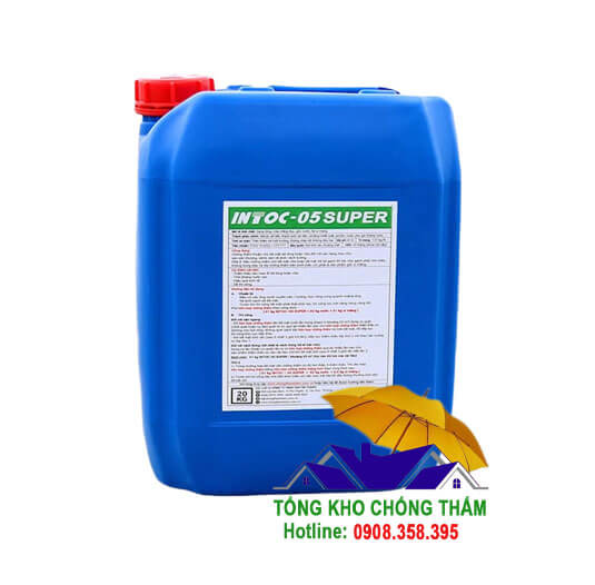 Intoc 05 Super Chất chống thấm thuận cho bề mặt bê tông hoặc vữa