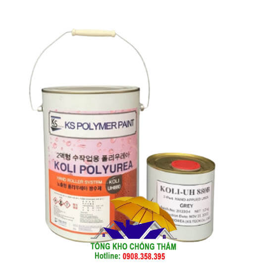 Koli UH880 - Sơn chống thấm sàn gốc polyurea 2 thành phần