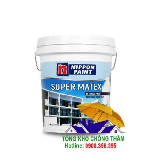 Nipoon Super Matex Sơn phủ ngoại thất chống rêu mốc độ che phủ cao