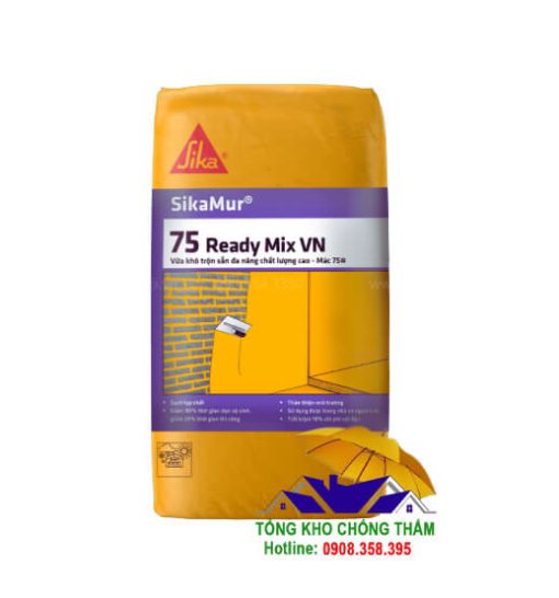 SikaMur - 75 ready Mix VN Vữa khô trộn sẵn M75 chất lượng cao