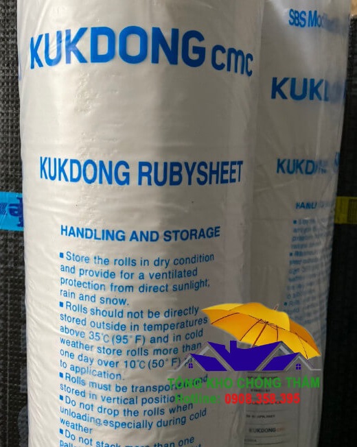 Màng Kukdong chống thấm tự dính mặt nhôm nhập khẩu Hàn Quốc