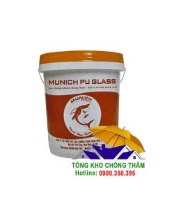 Munich Pu Glass Keo Polyurethane chống thấm - bảo vệ bề mặt trong suốt