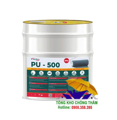 Newtec PU-500 Lớp phủ chống thấm và chống ăn mòn gốc Polyurethane