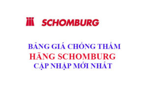 Báo giá vật liệu chống thấm hãng Schomburg