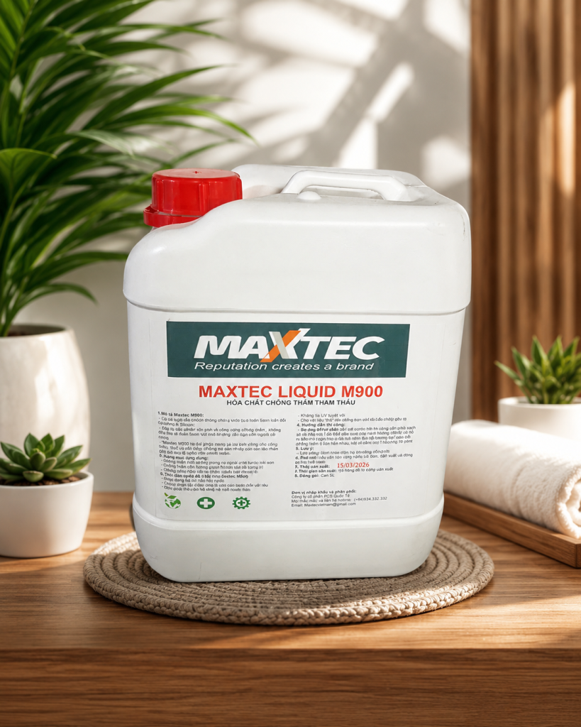 Maxtec Liquid M900 - Dung dịch chống thấm ngược tinh thể thẩm thấu