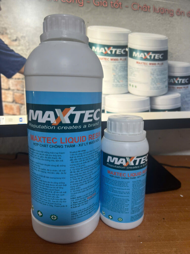 Maxtec Liquid Resin -Chống thấm trong suốt hai thành phần