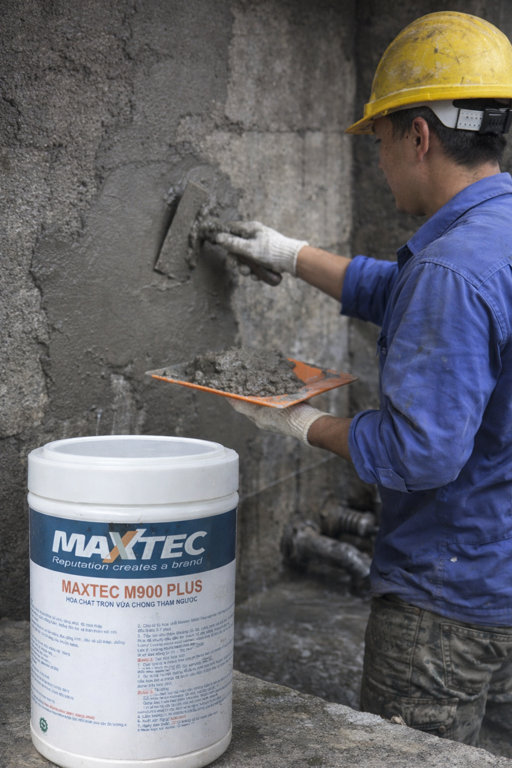 Chống thấm ngược tầng hầm hiệu quả bằng Maxtec M900 Plus