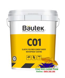 Bautek C01 Chống thấm 2 thành phần gốc xi măng-polyme đàn hồi