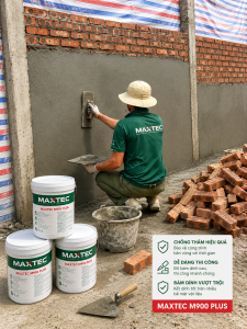 Chống Thấm Giáp Ranh 2 Nhà Hiệu Quả Bằng MAXTEC M900 PLUS
