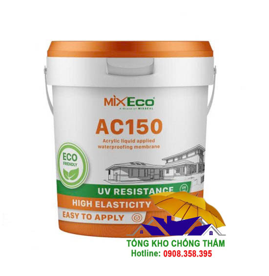 Mixeco AC150 Chống thấm 1 thành phần Acrylic gốc nước