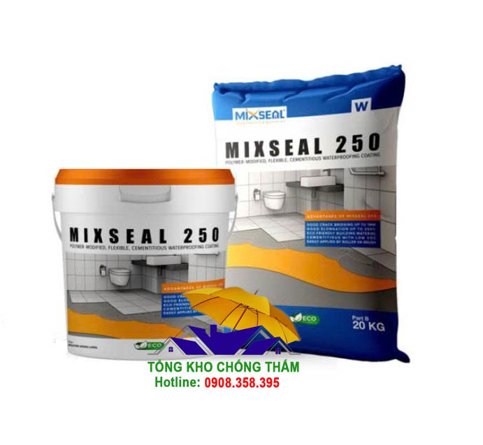 Mixseal 250 - Vữa chống thấm 2 thành phần gốc Polymer đàn hồi